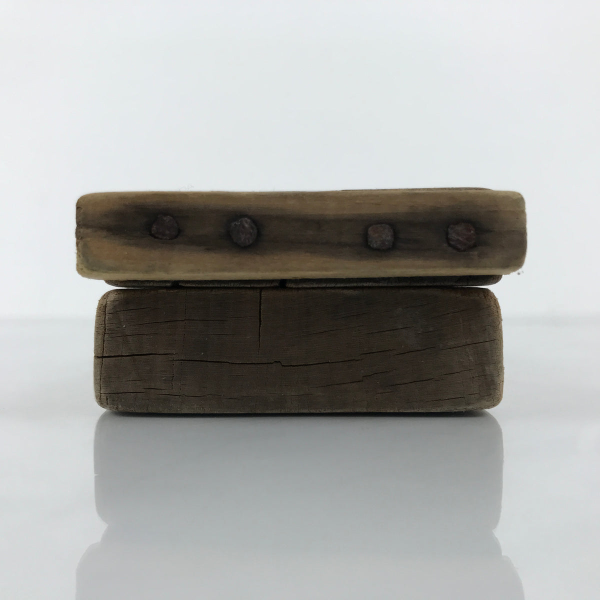 Japanese Wooden Carved Kashigata Cake Mold Vtg Sweet Wagashi Banana Fruit Kg798