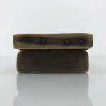 Japanese Wooden Carved Kashigata Cake Mold Vtg Sweet Wagashi Banana Fruit Kg798