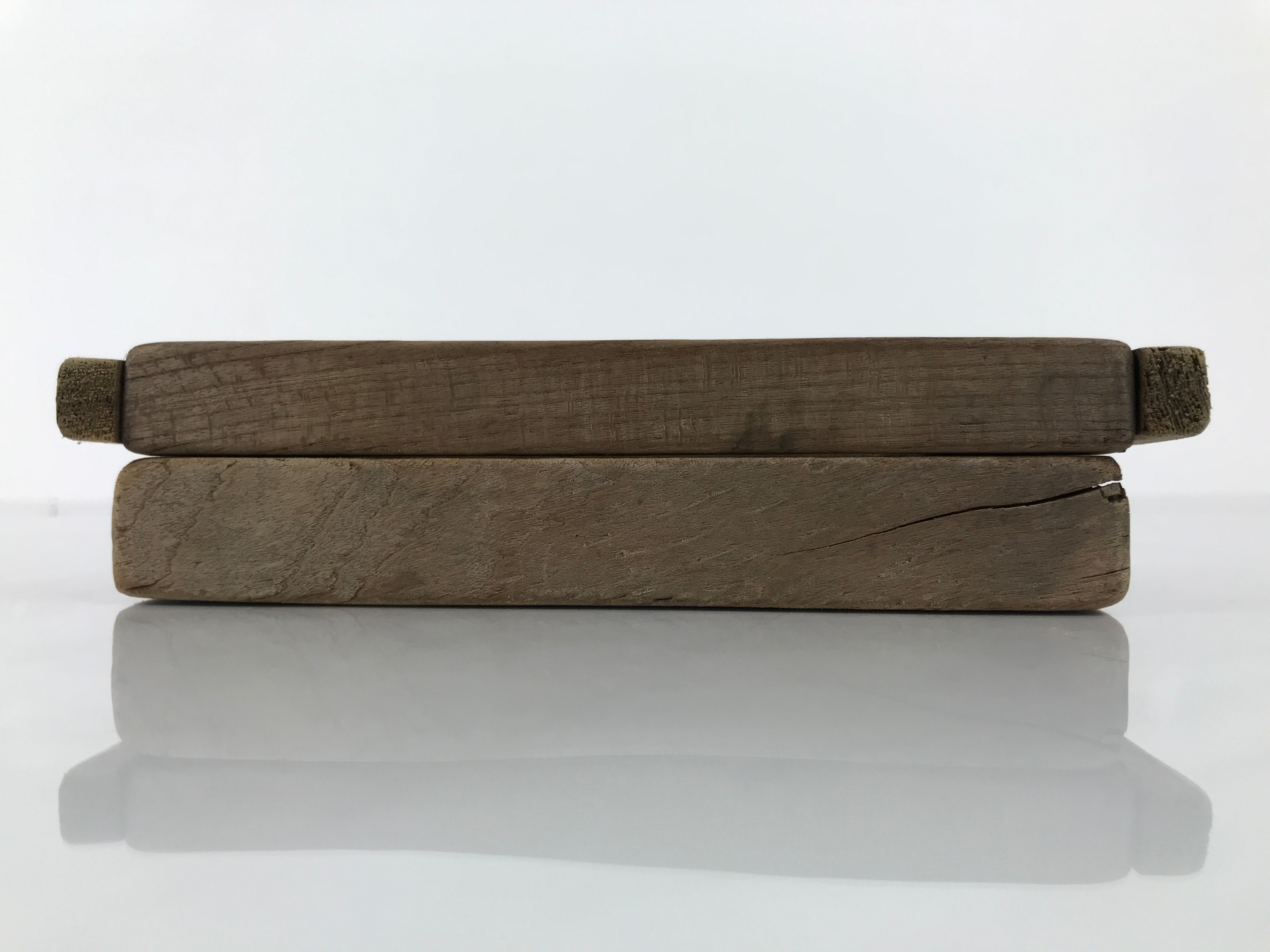 Japanese Wooden Carved Kashigata Cake Mold Vtg Sweet Wagashi Banana Fruit Kg798