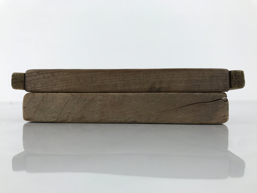 Japanese Wooden Carved Kashigata Cake Mold Vtg Sweet Wagashi Banana Fruit Kg798