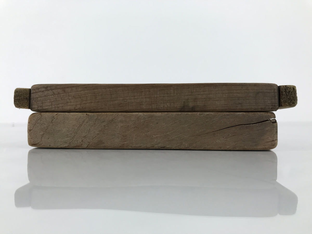 Japanese Wooden Carved Kashigata Cake Mold Vtg Sweet Wagashi Banana Fruit Kg798