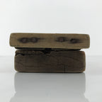 Japanese Wooden Carved Kashigata Cake Mold Vtg Sweet Wagashi Banana Fruit Kg798