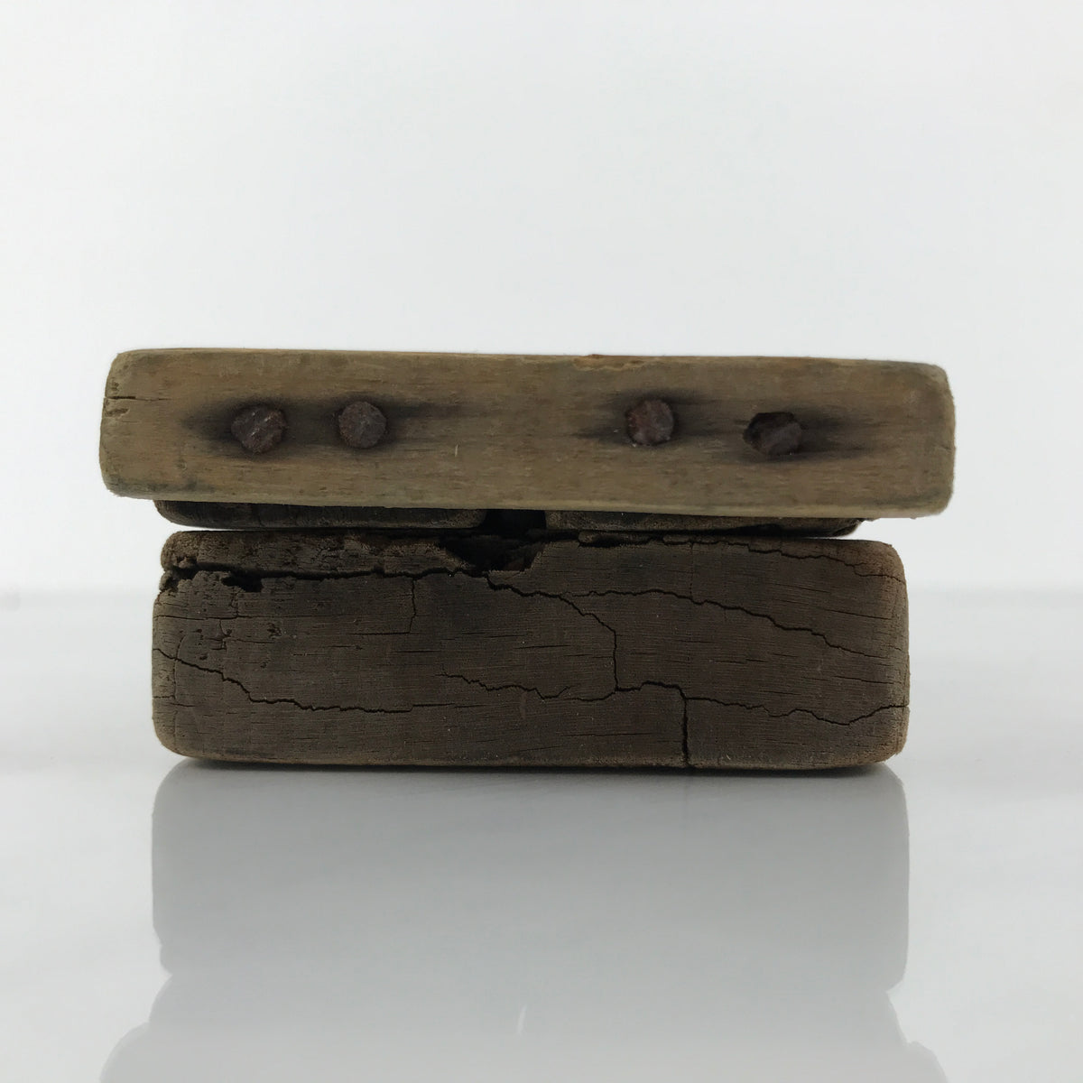 Japanese Wooden Carved Kashigata Cake Mold Vtg Sweet Wagashi Banana Fruit Kg798