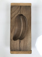 Japanese Wooden Carved Kashigata Cake Mold Vtg Sweet Wagashi Banana Fruit Kg798