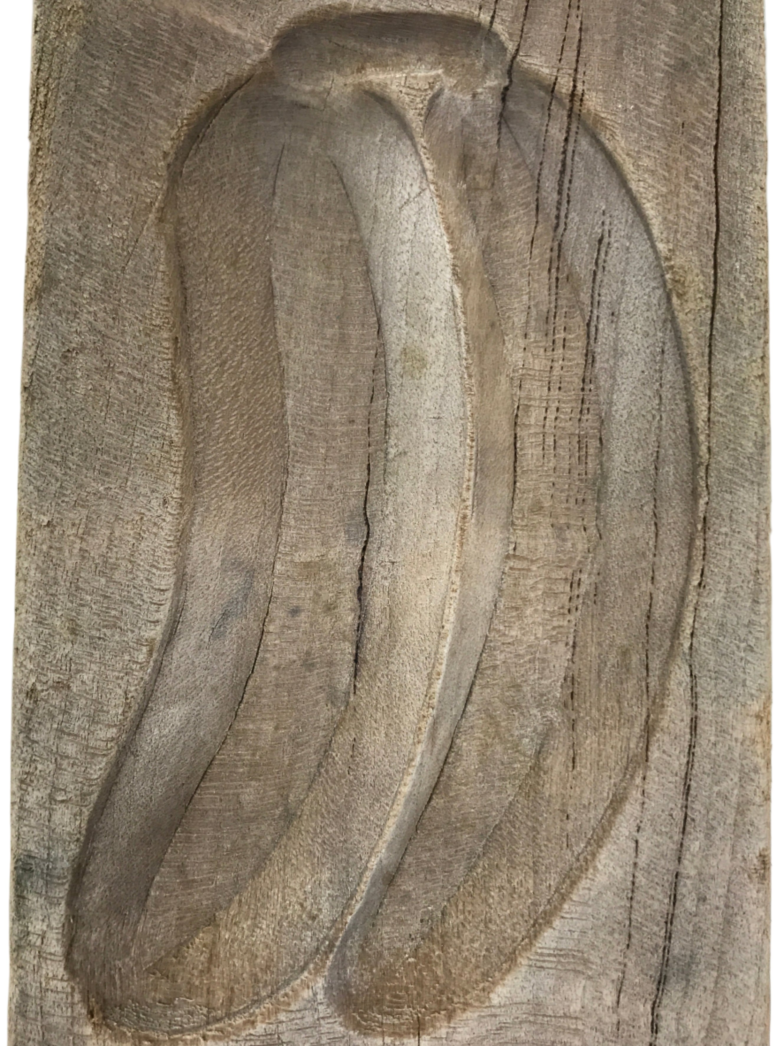 Japanese Wooden Carved Kashigata Cake Mold Vtg Sweet Wagashi Banana Fruit Kg798