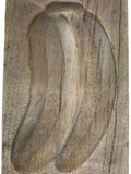 Japanese Wooden Carved Kashigata Cake Mold Vtg Sweet Wagashi Banana Fruit Kg798