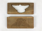 Japanese Wooden Carved Kashigata Cake Mold Vtg Sweet Wagashi Bird Kg466