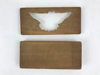 Japanese Wooden Carved Kashigata Cake Mold Vtg Sweet Wagashi Bird Kg466