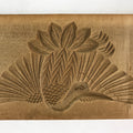 Japanese Wooden Carved Kashigata Cake Mold Vtg Sweet Wagashi Bird Kg466