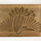Japanese Wooden Carved Kashigata Cake Mold Vtg Sweet Wagashi Bird Kg466