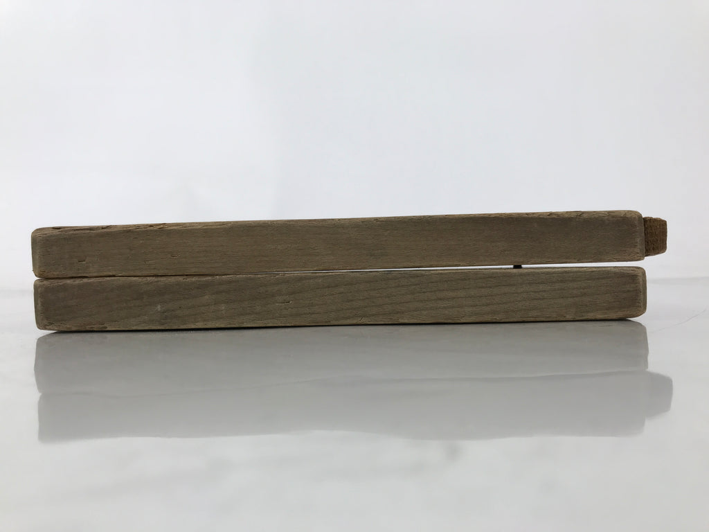 Japanese Wooden Carved Kashigata Cake Mold Vtg Sweet Wagashi Chrysanthemum Kg628