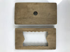 Japanese Wooden Carved Kashigata Cake Mold Vtg Sweet Wagashi Cloud Frame Kg677