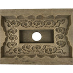 Japanese Wooden Carved Kashigata Cake Mold Vtg Sweet Wagashi Cloud Frame Kg677
