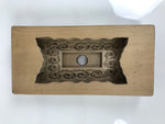 Japanese Wooden Carved Kashigata Cake Mold Vtg Sweet Wagashi Cloud Frame Kg756