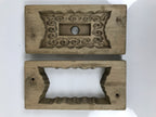 Japanese Wooden Carved Kashigata Cake Mold Vtg Sweet Wagashi Cloud Frame Kg756