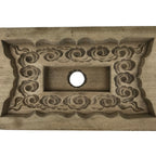Japanese Wooden Carved Kashigata Cake Mold Vtg Sweet Wagashi Cloud Frame Kg756
