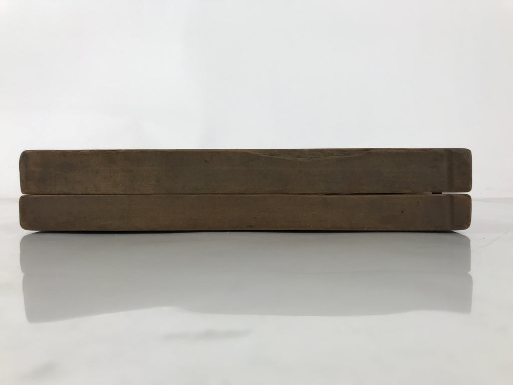Japanese Wooden Carved Kashigata Cake Mold Vtg Sweet Wagashi Crane Tsuru Kg659