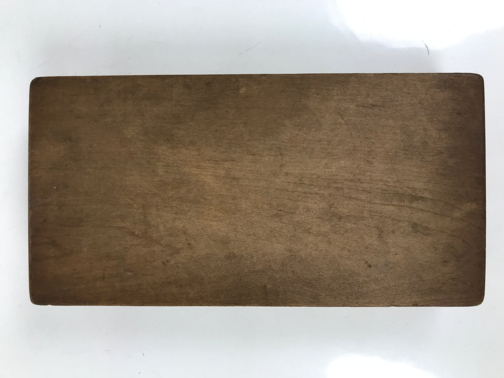Japanese Wooden Carved Kashigata Cake Mold Vtg Sweet Wagashi Crane Tsuru Kg659