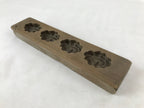 Japanese Wooden Carved Kashigata Cake Mold Vtg Sweet Wagashi Dandelions Kg530