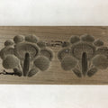 Japanese Wooden Carved Kashigata Cake Mold Vtg Sweet Wagashi Dandelions Kg530