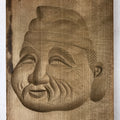 Japanese Wooden Carved Kashigata Cake Mold Vtg Sweet Wagashi Ebisu Kg501