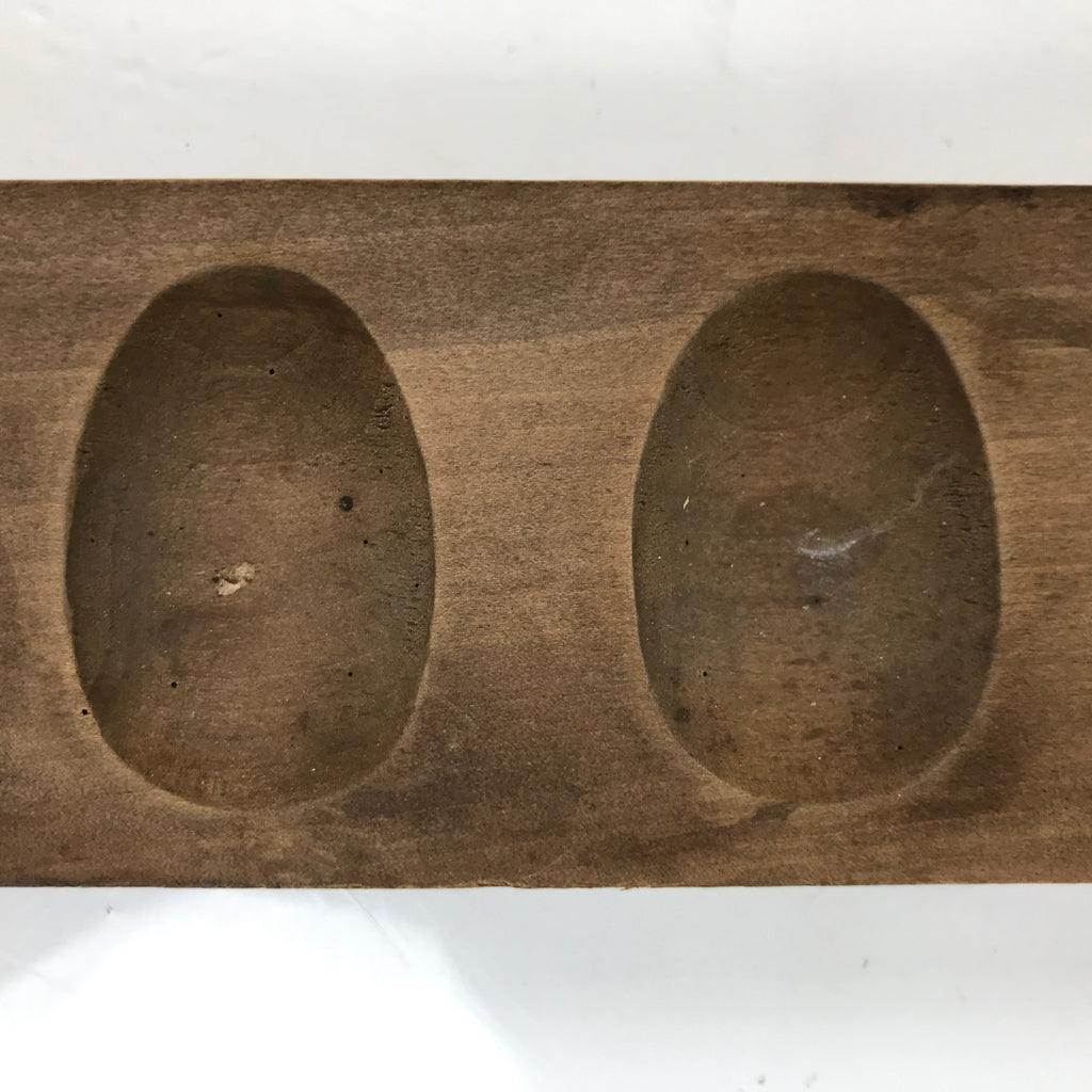 Japanese Wooden Carved Kashigata Cake Mold Vtg Sweet Wagashi Egg Pendant Kg728