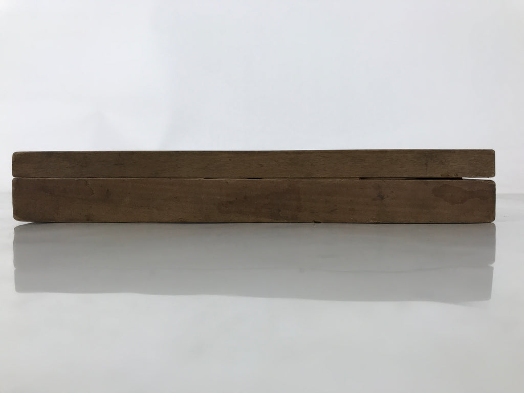 Japanese Wooden Carved Kashigata Cake Mold Vtg Sweet Wagashi Eggplant Nasu Kg712