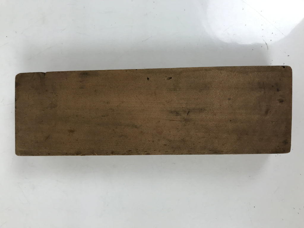 Japanese Wooden Carved Kashigata Cake Mold Vtg Sweet Wagashi Eggplant Nasu Kg712