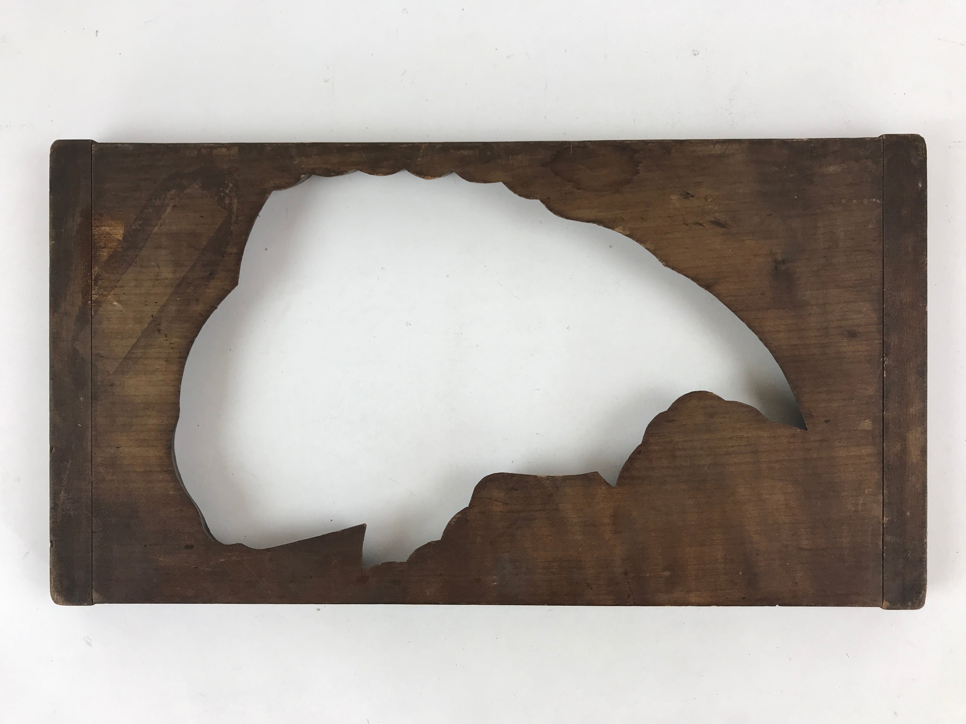Japanese Wooden Carved Kashigata Cake Mold Vtg Sweet Wagashi Fish Kg463