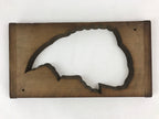 Japanese Wooden Carved Kashigata Cake Mold Vtg Sweet Wagashi Fish Kg463