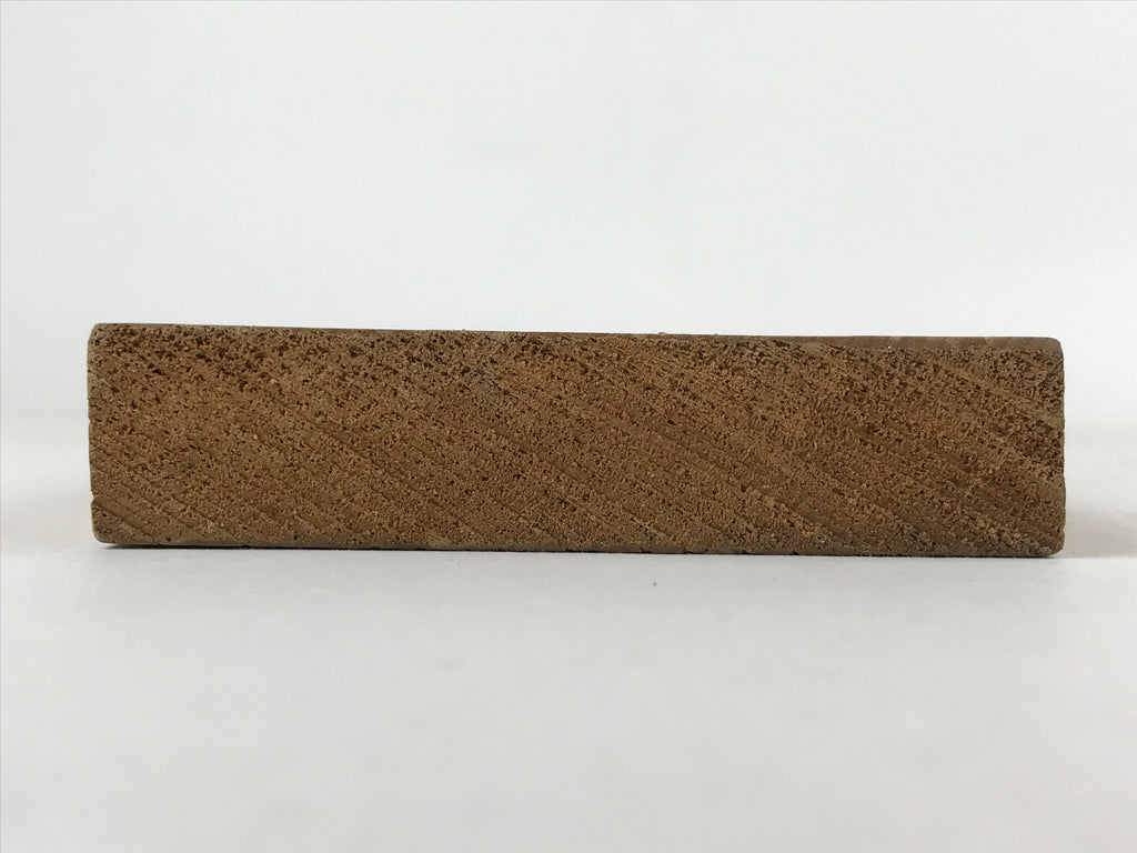 Japanese Wooden Carved Kashigata Cake Mold Vtg Sweet Wagashi Flag Kg478
