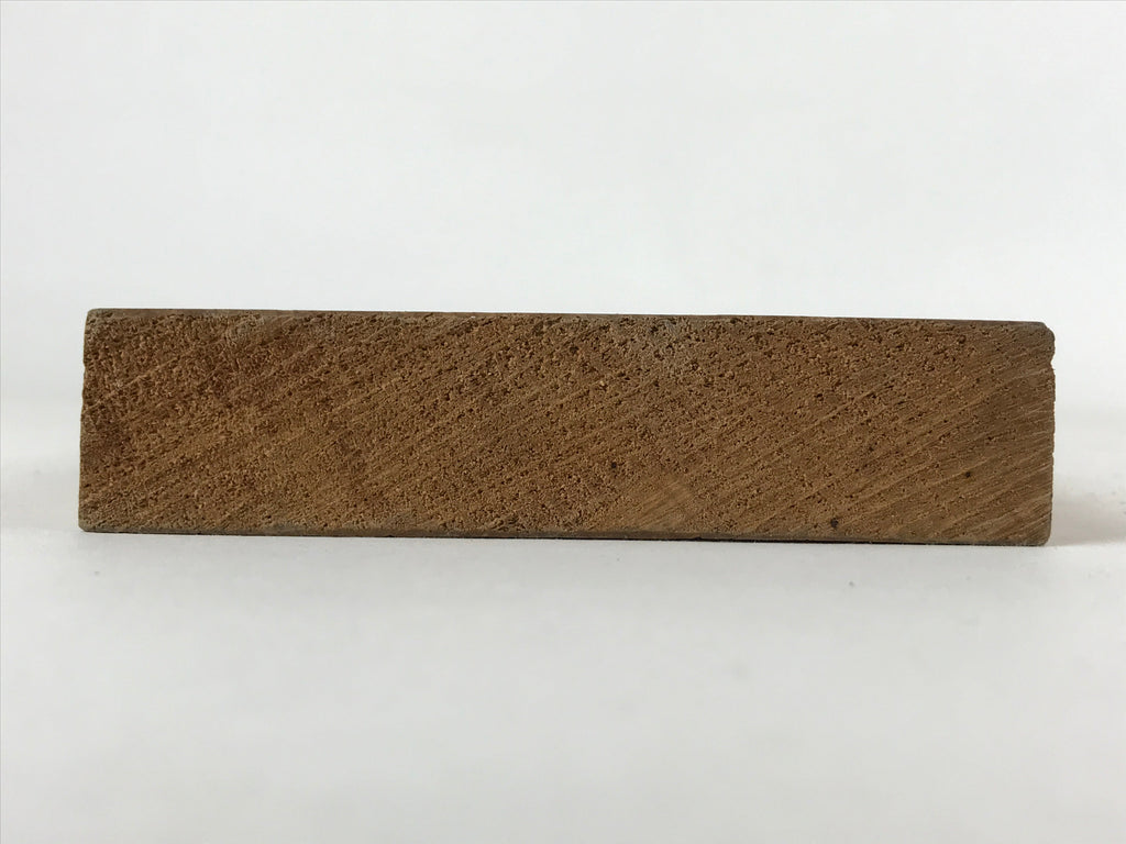 Japanese Wooden Carved Kashigata Cake Mold Vtg Sweet Wagashi Flag Kg478