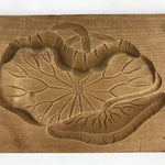 Japanese Wooden Carved Kashigata Cake Mold Vtg Sweet Wagashi Flower Kg468