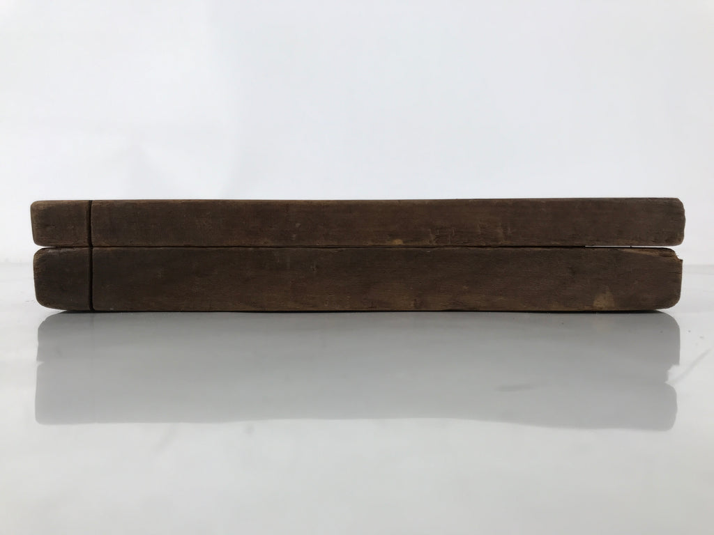 Japanese Wooden Carved Kashigata Cake Mold Vtg Sweet Wagashi Folk Frame Kg641