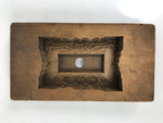 Japanese Wooden Carved Kashigata Cake Mold Vtg Sweet Wagashi Folk Frame Kg641