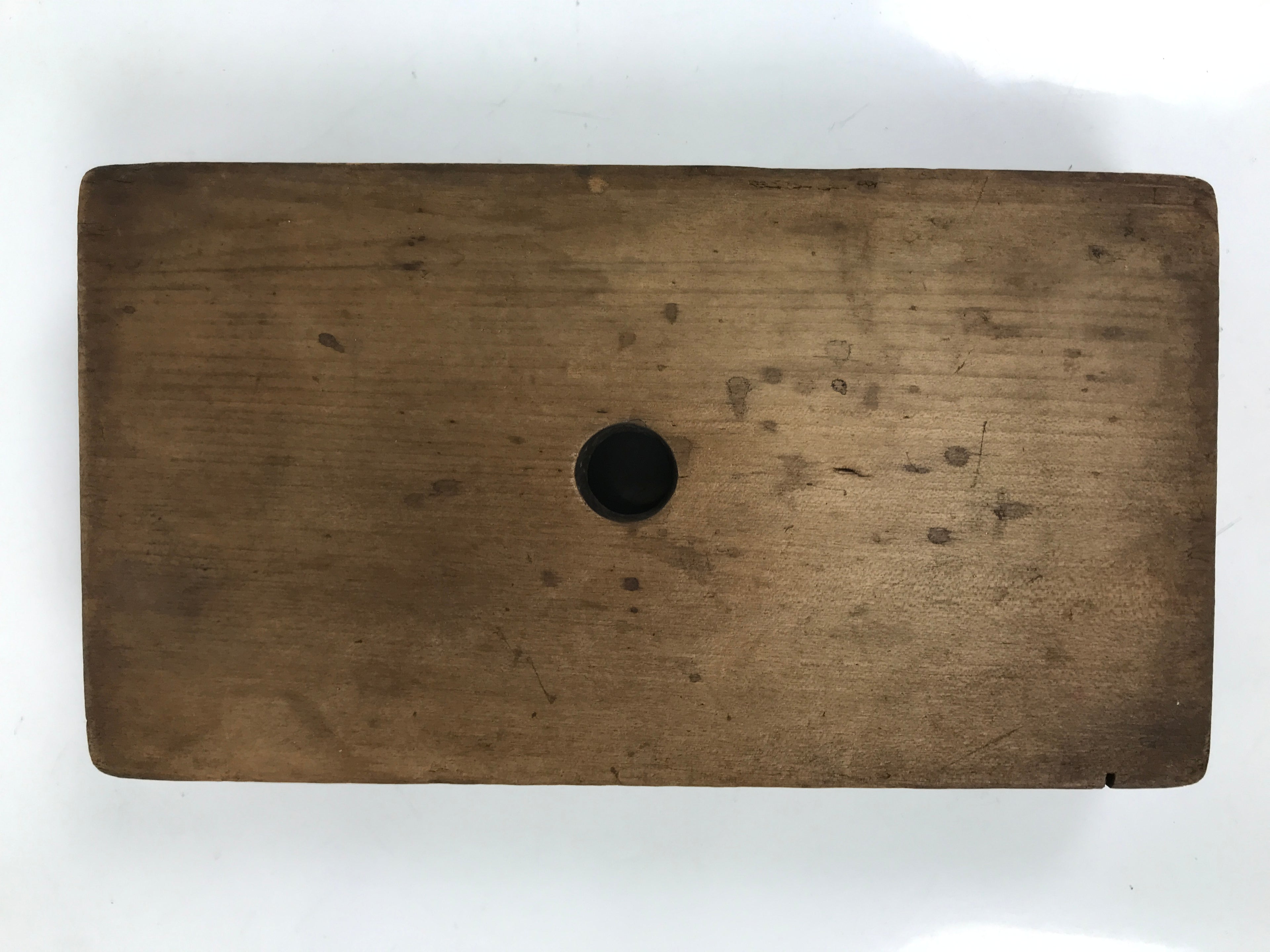 Japanese Wooden Carved Kashigata Cake Mold Vtg Sweet Wagashi Folk Frame Kg641