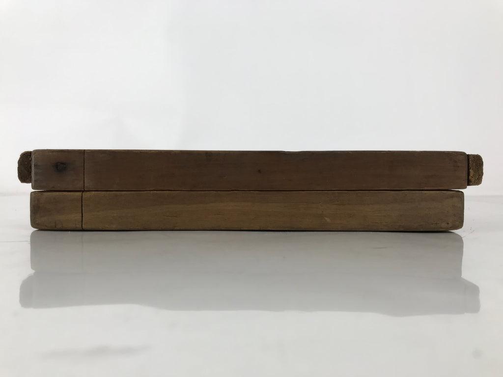 Japanese Wooden Carved Kashigata Cake Mold Vtg Sweet Wagashi Folk Frame Kg651