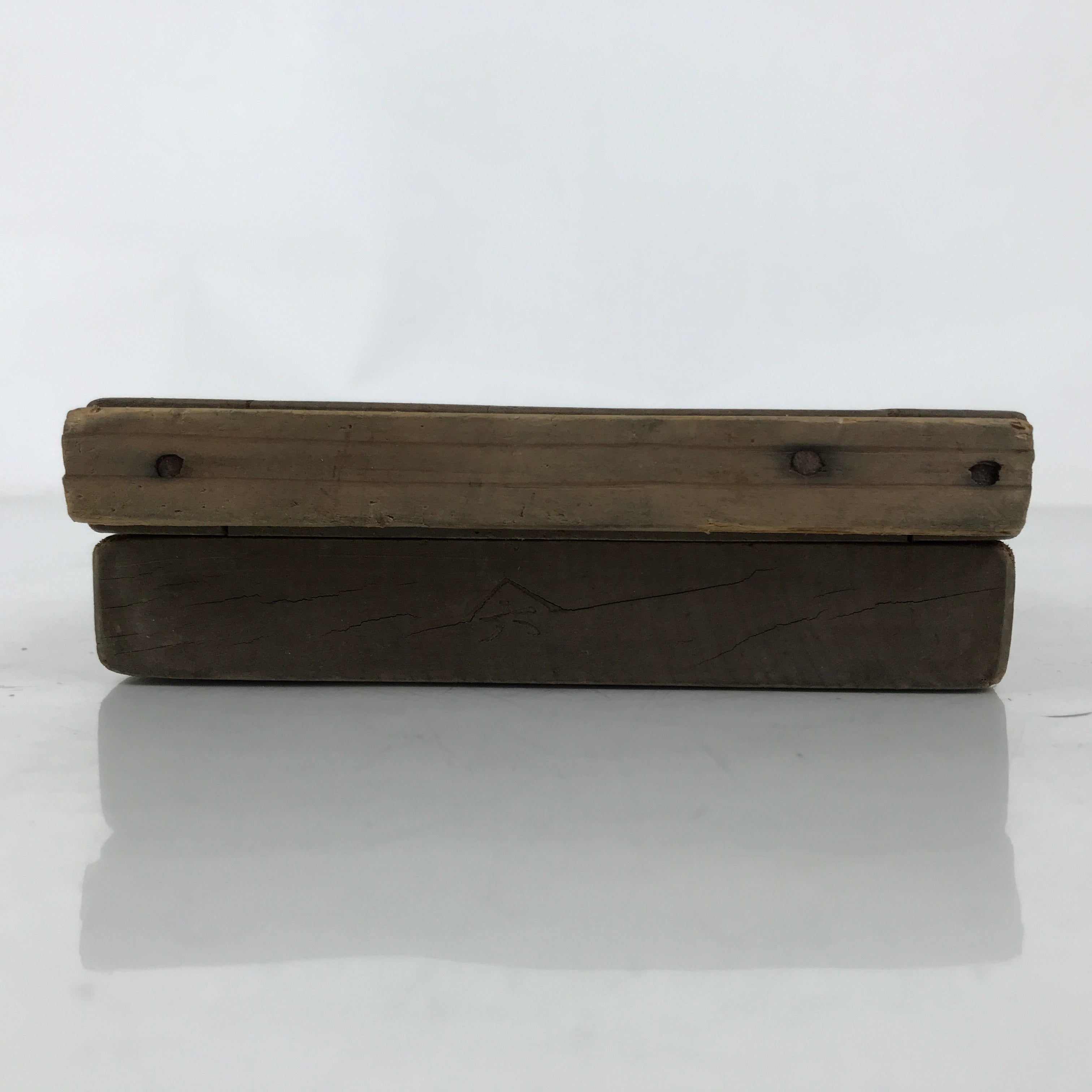 Japanese Wooden Carved Kashigata Cake Mold Vtg Sweet Wagashi Folk Frame Kg651