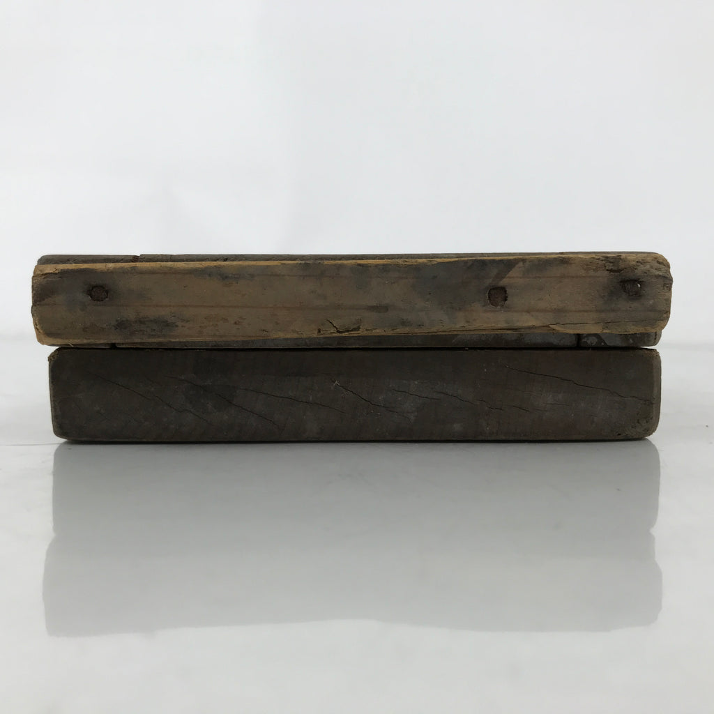 Japanese Wooden Carved Kashigata Cake Mold Vtg Sweet Wagashi Folk Frame Kg651