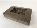 Japanese Wooden Carved Kashigata Cake Mold Vtg Sweet Wagashi Frame Kg513