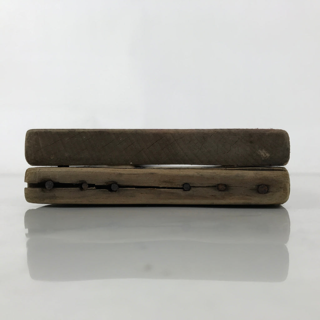 Japanese Wooden Carved Kashigata Cake Mold Vtg Sweet Wagashi Ho-oh Frame Kg605