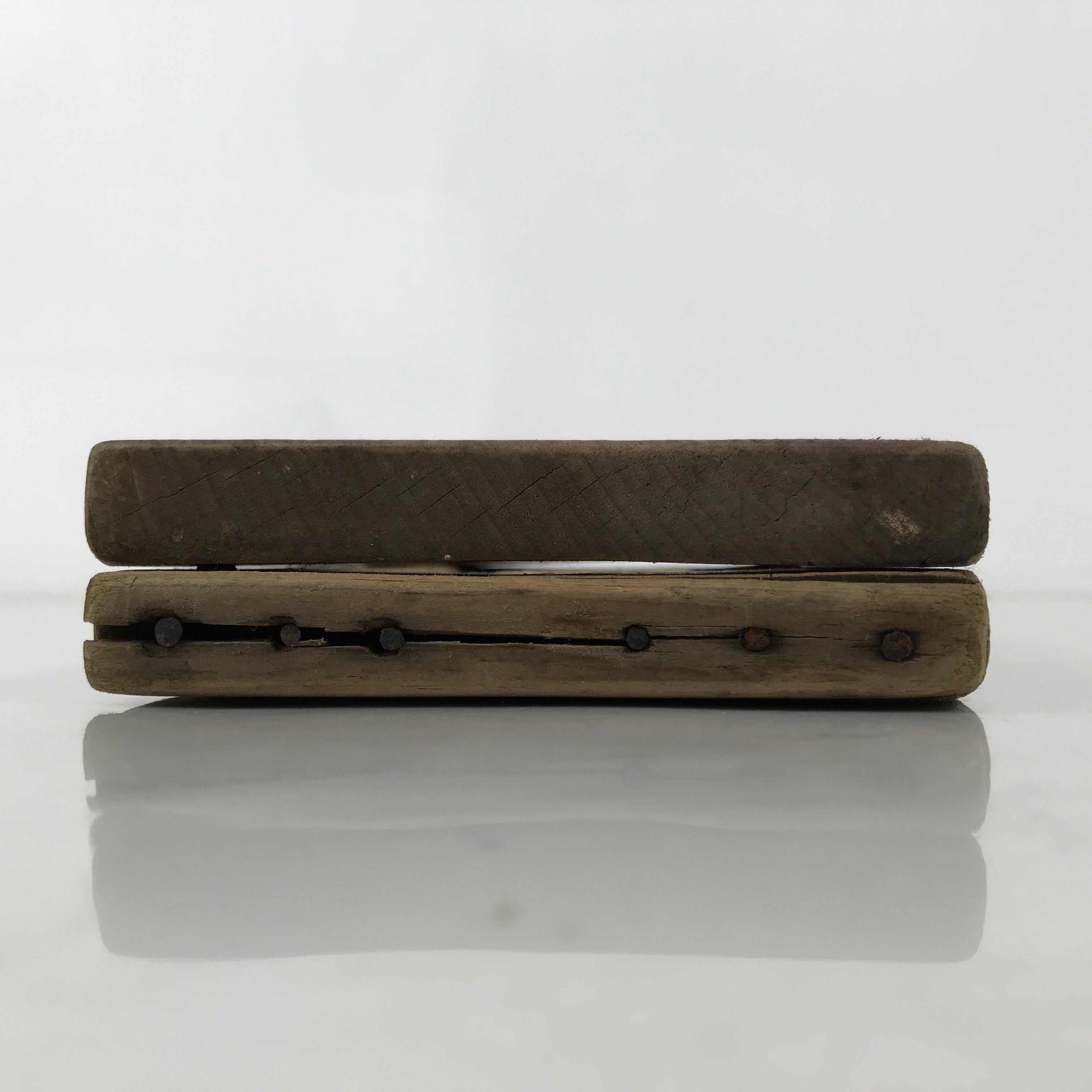 Japanese Wooden Carved Kashigata Cake Mold Vtg Sweet Wagashi Ho-oh Frame Kg605