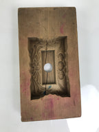 Japanese Wooden Carved Kashigata Cake Mold Vtg Sweet Wagashi Ho-oh Frame Kg605