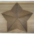 Japanese Wooden Carved Kashigata Cake Mold Vtg Sweet Wagashi Hoshi Star Kg536
