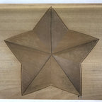 Japanese Wooden Carved Kashigata Cake Mold Vtg Sweet Wagashi Hoshi Star Kg536