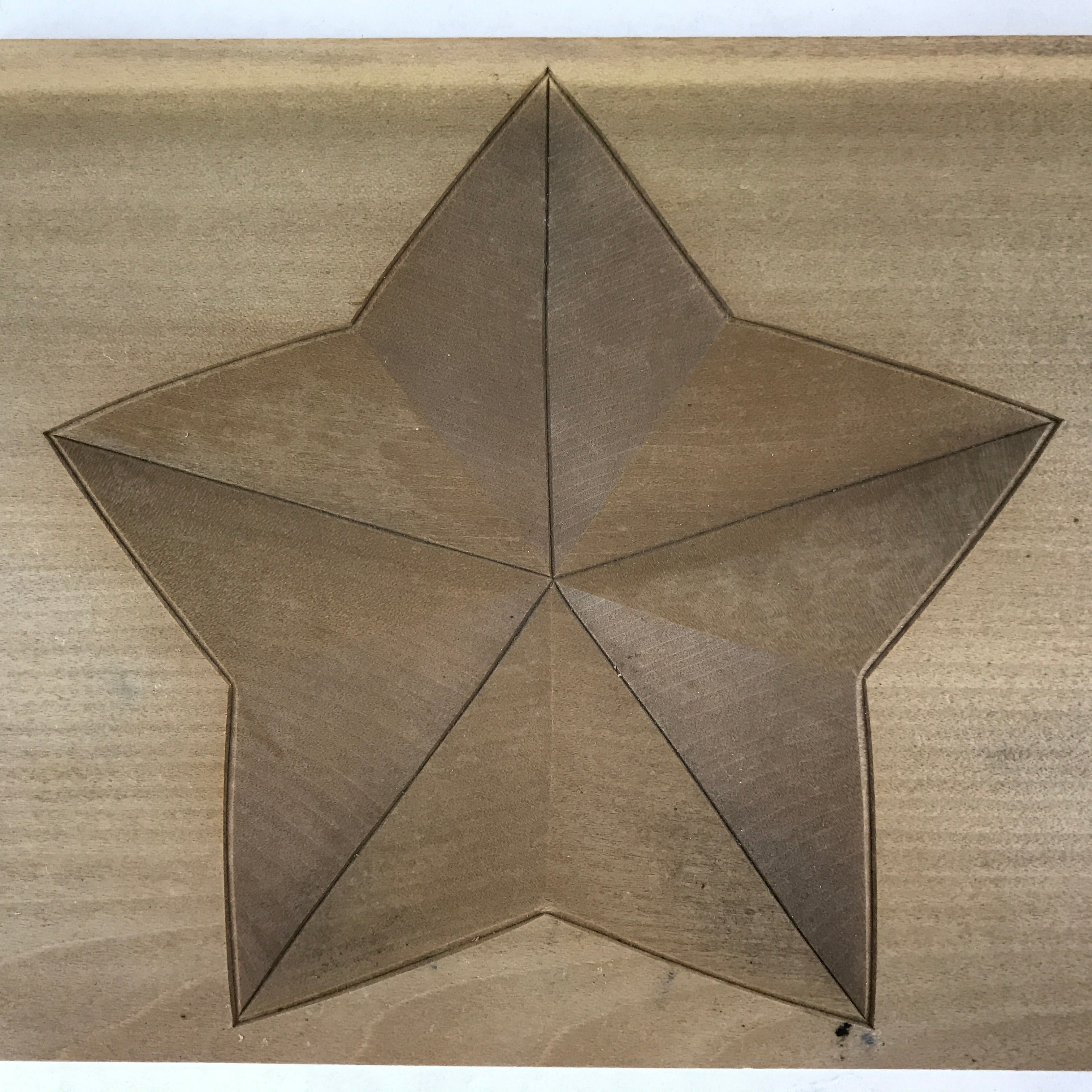 Japanese Wooden Carved Kashigata Cake Mold Vtg Sweet Wagashi Hoshi Star Kg536