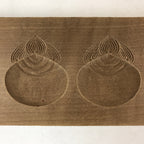 Japanese Wooden Carved Kashigata Cake Mold Vtg Sweet Wagashi Inari Kg514