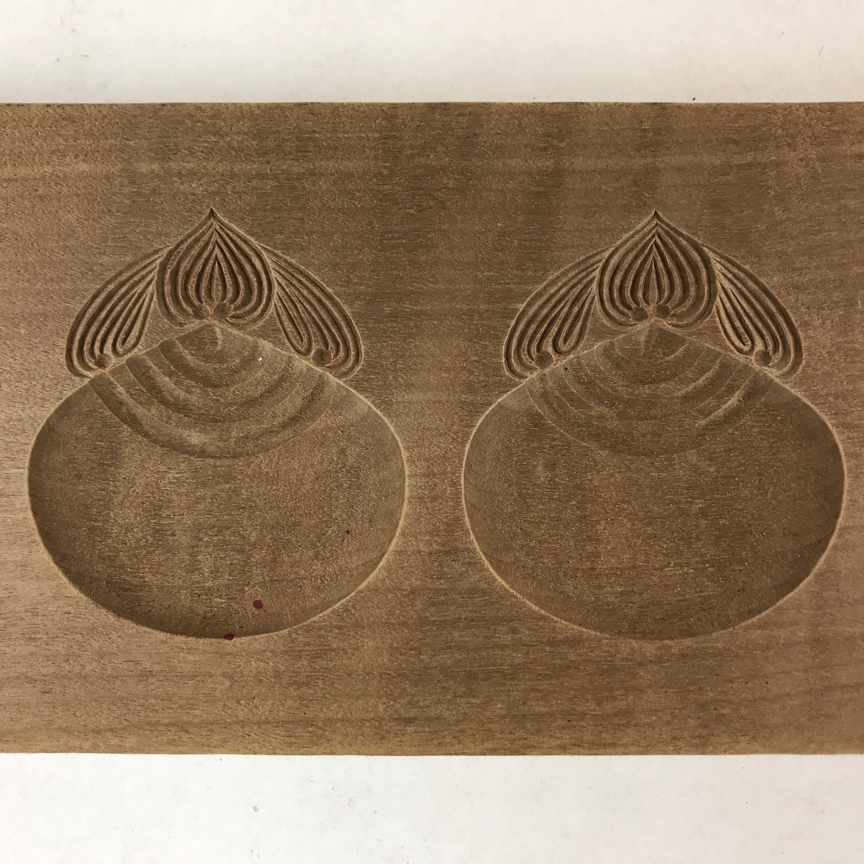 Japanese Wooden Carved Kashigata Cake Mold Vtg Sweet Wagashi Inari Kg514