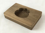 Japanese Wooden Carved Kashigata Cake Mold Vtg Sweet Wagashi Inari Kg526