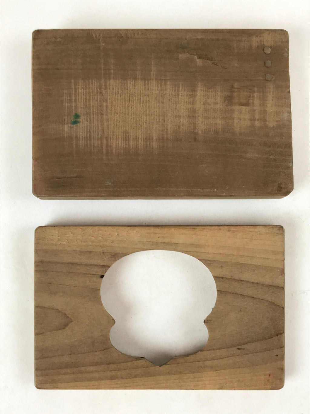 Japanese Wooden Carved Kashigata Cake Mold Vtg Sweet Wagashi Inari Kg526